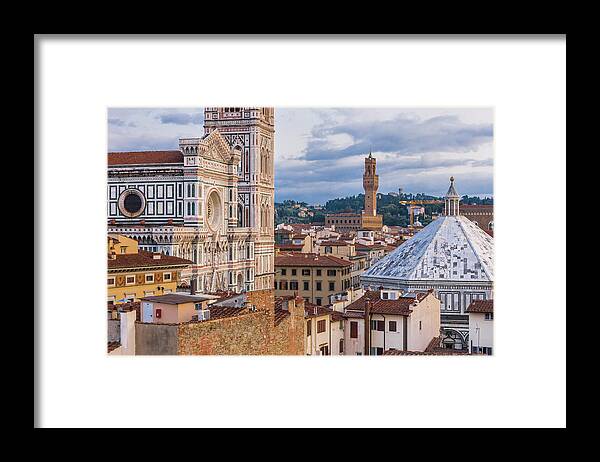 Palazzo Vecchio Framed Print featuring the photograph View Of The Town #9 by Maremagnum