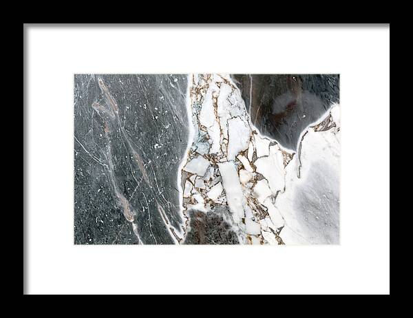 Abstractartistic Framed Print featuring the photograph A Background Of Peeling Paint And Rusty by Dmytro Synelnychenko