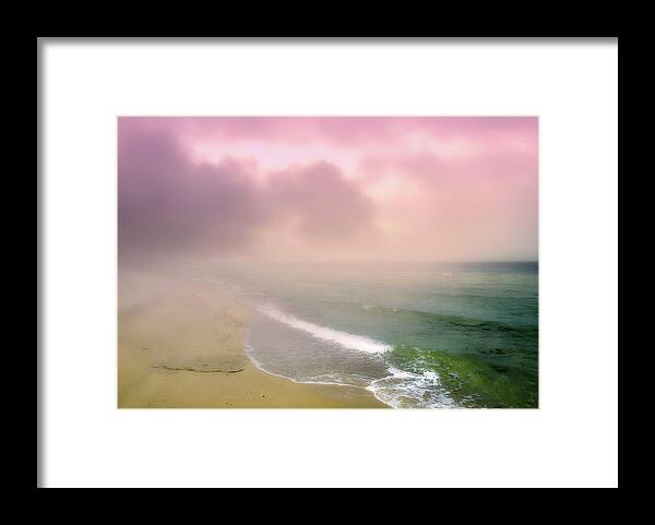 Seashore Framed Print featuring the mixed media A Beautiful Afternoon At The Dreamland Seashore by Johanna Hurmerinta
