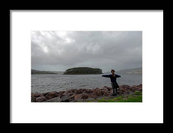 The Isle Of Skye Framed Print featuring the photograph Against the wind 1 by Dubi Roman