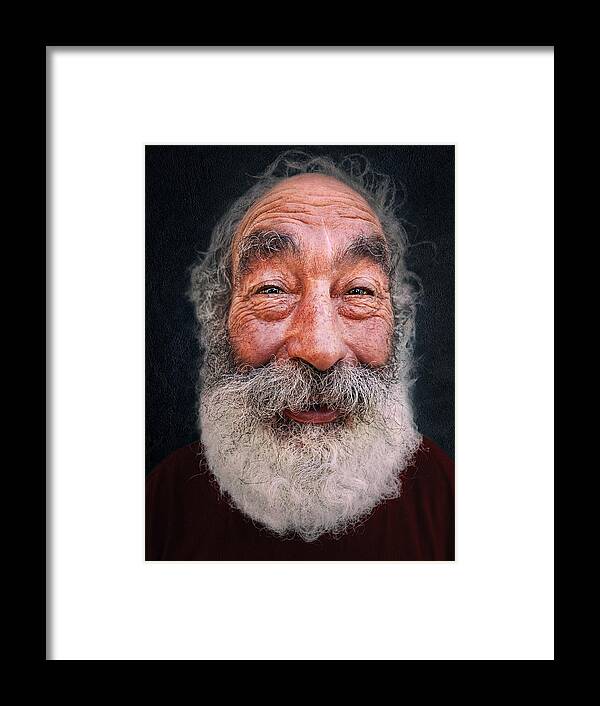 Face Framed Print featuring the photograph A Face! A Life Story! 7 by Rui Ribeiro