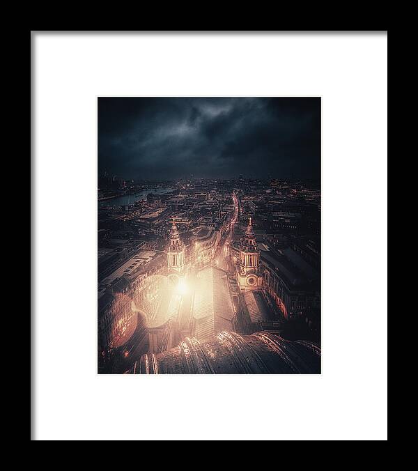 London Framed Print featuring the photograph A Light In Darkness by David George