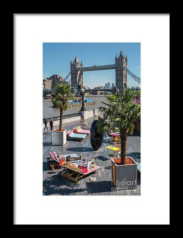 London Framed Print featuring the photograph A Postcard From London by Philip Preston