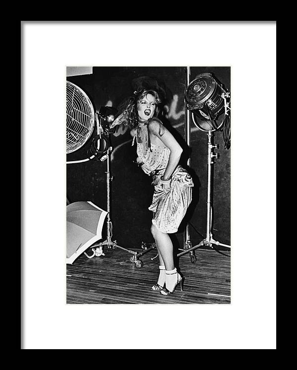 People Framed Print featuring the photograph A Punk Fashion Show In Beverly Hills by George Rose