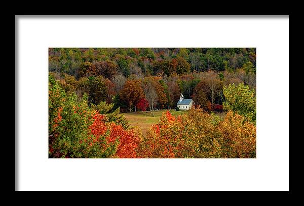 Church Framed Print featuring the photograph A Rich View by Marcy Wielfaert