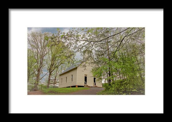 Cades Cove Framed Print featuring the photograph A Soft, Misty, Dogwood Kind of Morning by Marcy Wielfaert