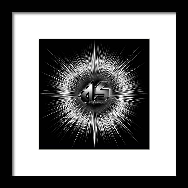 A-synchronous Framed Print featuring the digital art A-Synchronous Star Flare by Rolando Burbon