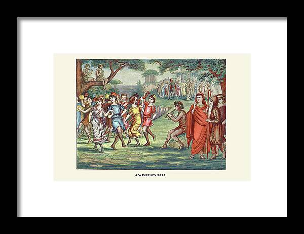 Shakespeare Framed Print featuring the painting A Winter's Tale by H. Sidney