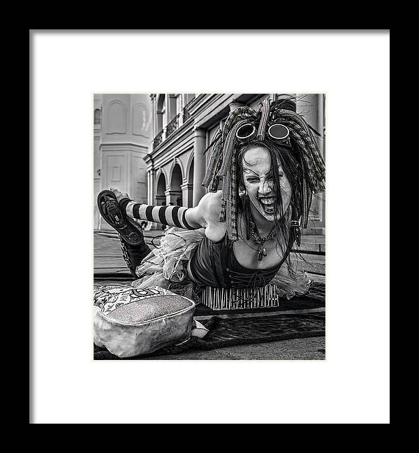 Woman Framed Print featuring the photograph Aaaaaah!! by Kirk Cypel