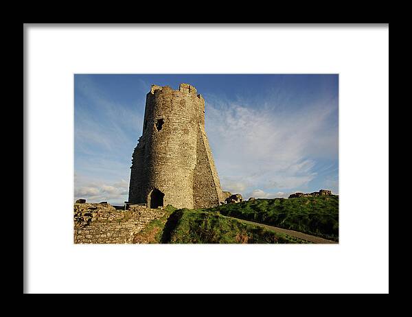 Wales Framed Print featuring the photograph ABERYSTWYTH. The Castle Gatehouse. by Lachlan Main
