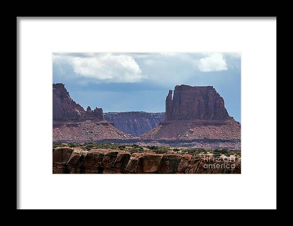 Utah Framed Print featuring the photograph Above the Canyon Rim by Jim Garrison