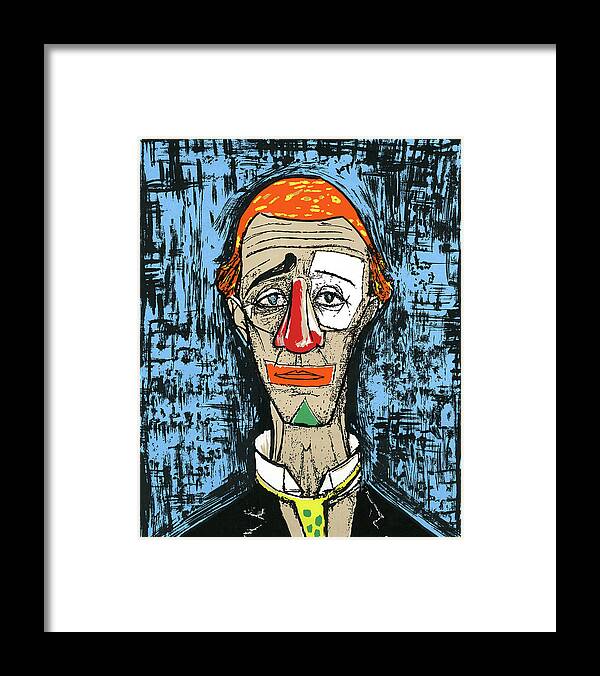 Abstract Framed Print featuring the drawing Abstract Clown by CSA Images