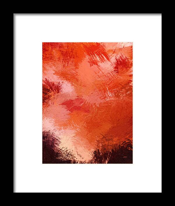 Abstract Framed Print featuring the painting Abstract - DWP1428737 by Dean Wittle