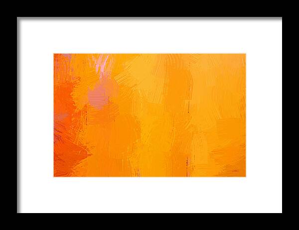Abstract Framed Print featuring the painting Abstract - DWP1530811 by Dean Wittle