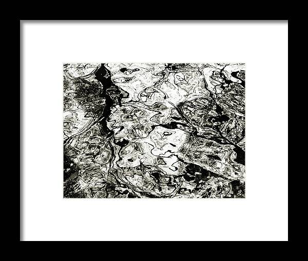 Abstract Expressionism Framed Print featuring the photograph Abstract Expressionism in Nature by Marilyn Hunt