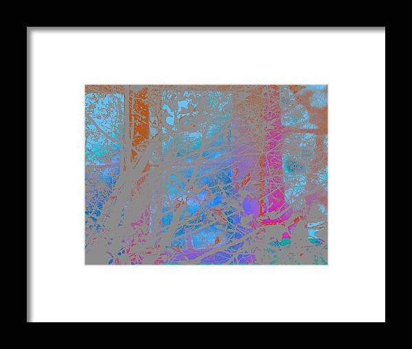 Blue Framed Print featuring the photograph Abstract Landscape Blue Sky by Itsonlythemoon