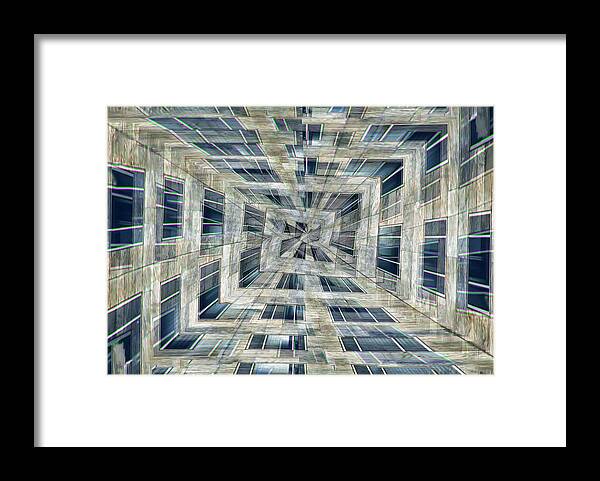Abstract Building Architecture Framed Print featuring the photograph Abstract Of A Building by Francesca Ferrari