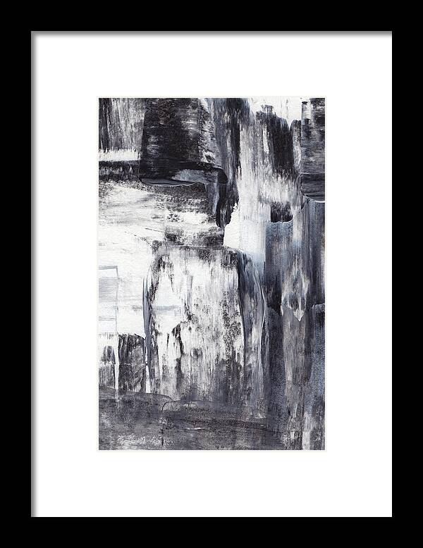 Acryl Painting
Brush Strokes
Abstract Art
Contemporary Art
Texture
Background
Black And White Framed Print featuring the photograph Abstract Texture No 2 by Anastasia Sawall