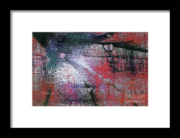 Abstract Framed Print featuring the digital art Abstract ..tracks by Elaine Manley
