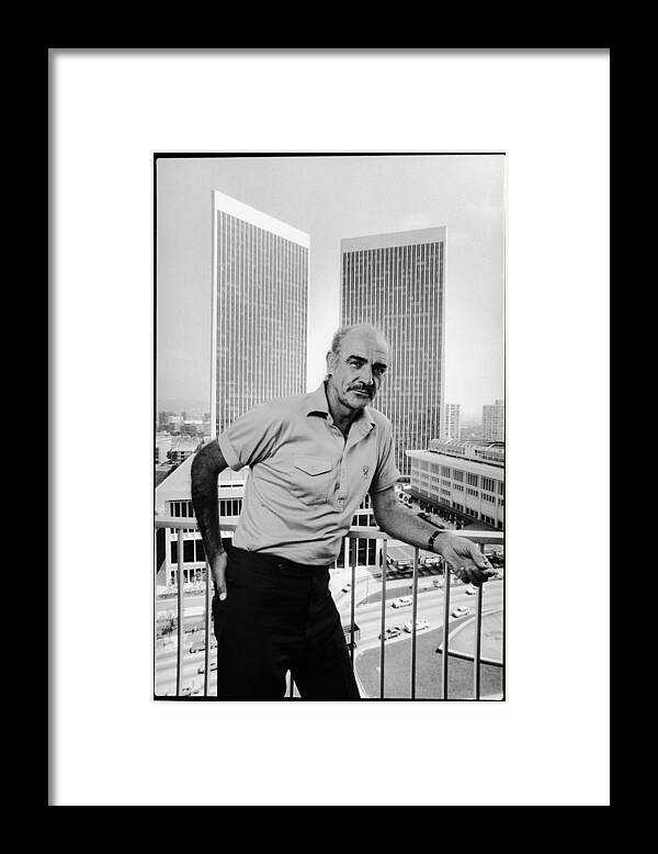Event Framed Print featuring the photograph Actor Sean Connery Portrait Session by George Rose