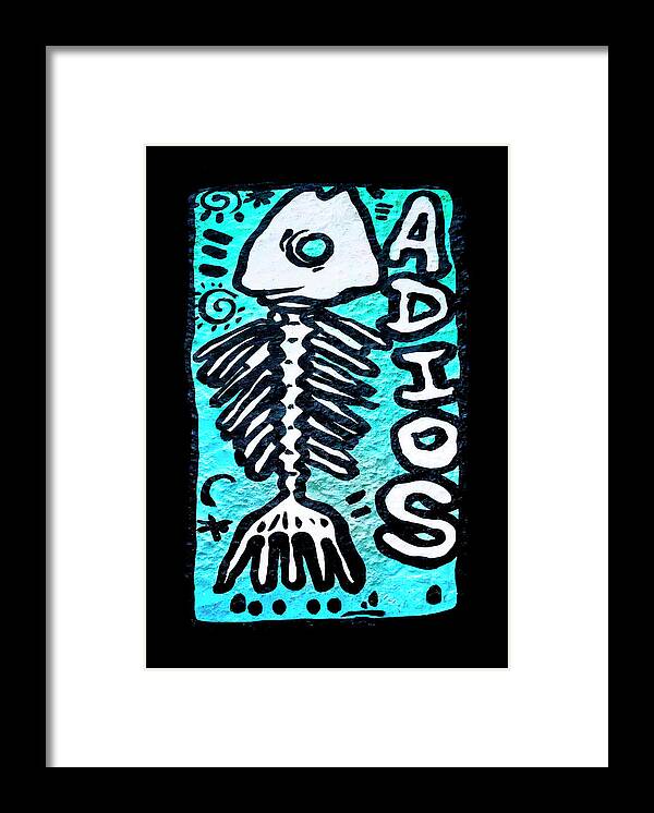 Adios Framed Print featuring the digital art Adios by Micah Offman