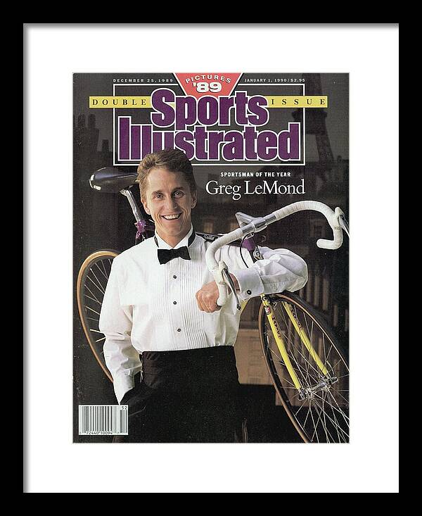 Magazine Cover Framed Print featuring the photograph Adr Agrigel Greg Lemond, 1989 Sportsman Of The Year Sports Illustrated Cover by Sports Illustrated
