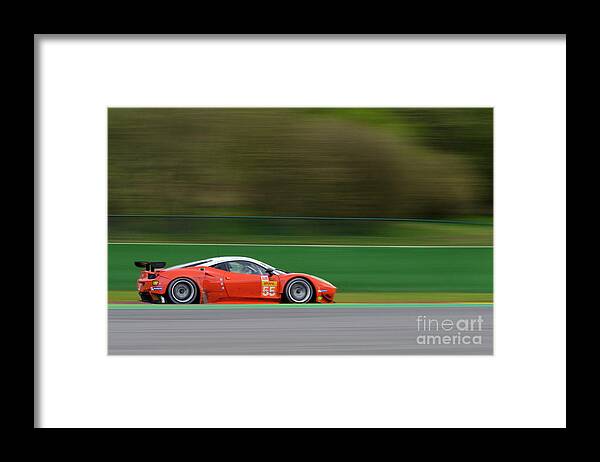 Belgium Framed Print featuring the photograph Af Corse Ferrari 458 Italia Gt Race Car by Sjo