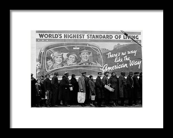 1930-1939 Framed Print featuring the photograph Flood by Margaret Bourke-White
