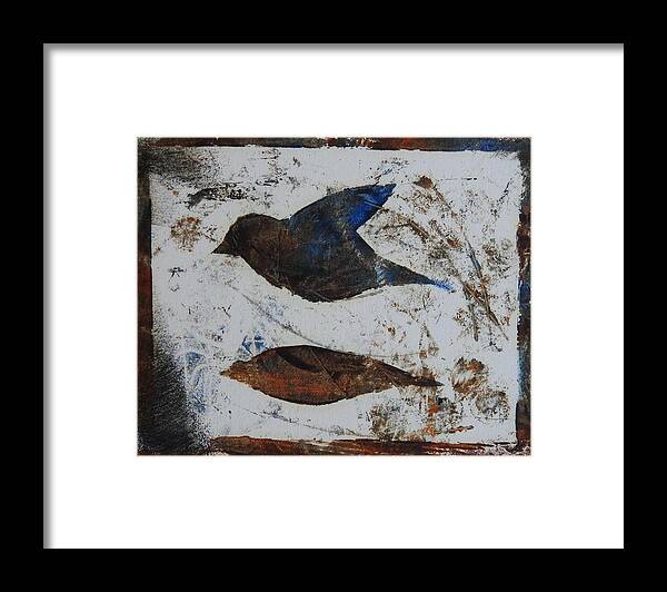 Bird Framed Print featuring the painting African Safari Bird by Ilona Petzer