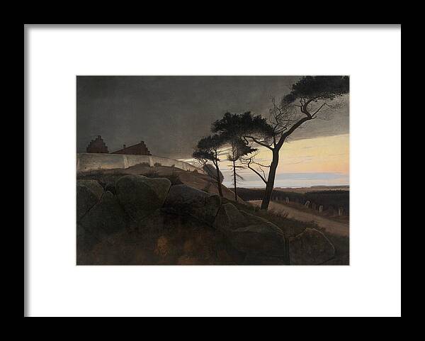 19th Century Art Framed Print featuring the painting After Sunset by Laurits Andersen Ring