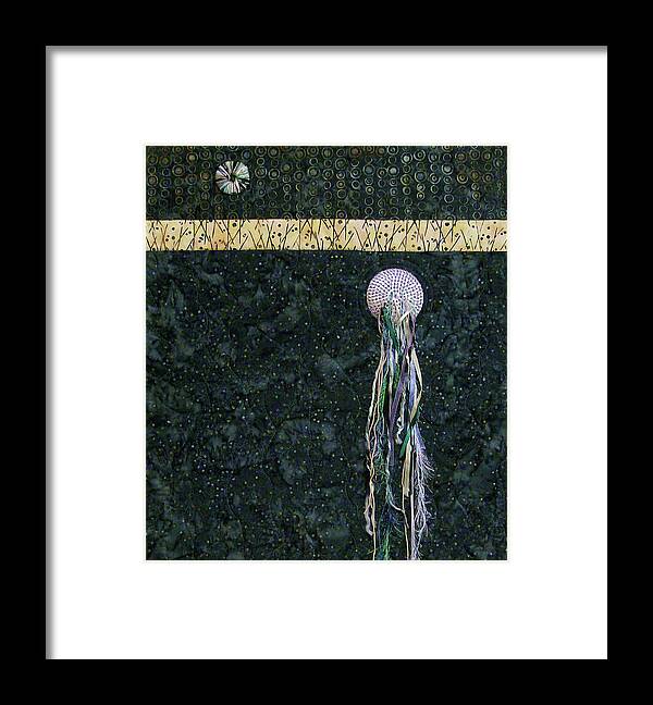 Rain Framed Print featuring the tapestry - textile After the Rain by Pam Geisel