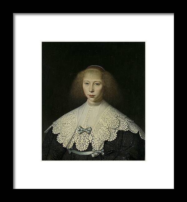 17th Century Art Framed Print featuring the painting Agatha Geelvinck by Dirck van Santvoort