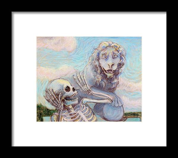 Kooky Framed Print featuring the mixed media Ahh! Scary! by Marie Marfia Fine Art