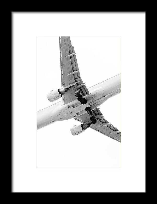 White Background Framed Print featuring the photograph Aircraft by Daniel Kulinski