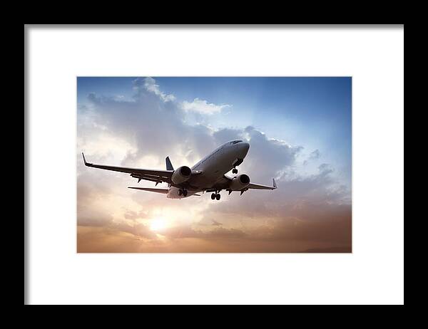 Taking Off Framed Print featuring the photograph Airplane Landing by Narvikk