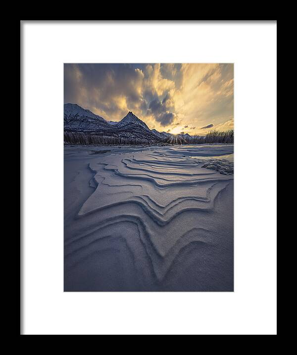 Alaska Framed Print featuring the photograph Alaska, Frozen Matanuska River -70430a by Raimondo Restelli