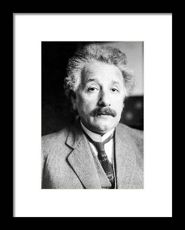 Cambridge Framed Print featuring the photograph Albert Einstein In Cambridge In 1929 by Keystone-france