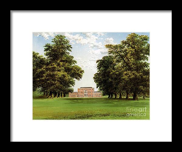 Engraving Framed Print featuring the drawing Aldby Park, Yorkshire, Home by Print Collector