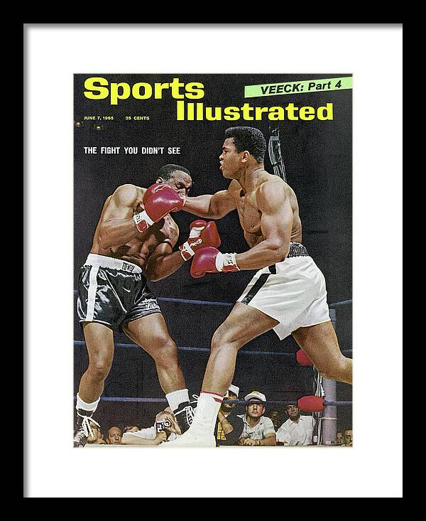 Magazine Cover Framed Print featuring the photograph Ali Vs Liston The Fight You Didnt See Sports Illustrated Cover by Sports Illustrated