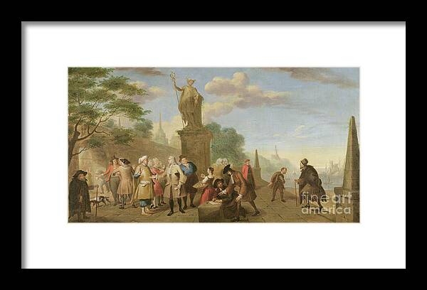 Trade Framed Print featuring the painting Allegory Of Trade, 1743 by John Theodore Heins