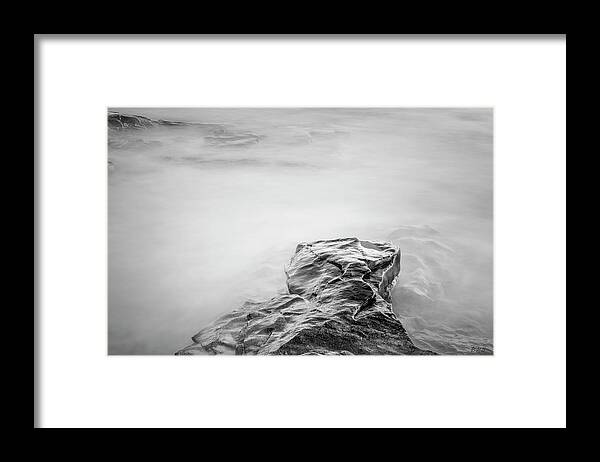 Allens Pond Framed Print featuring the photograph Allens Pond XII BW by David Gordon