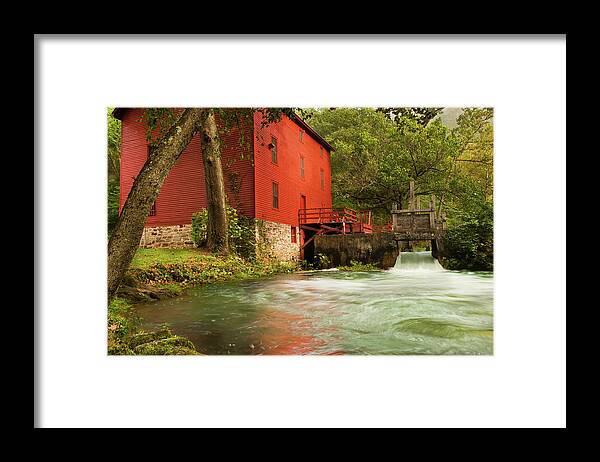 America Framed Print featuring the photograph Alley Spring Grist Mill by Gregory Ballos