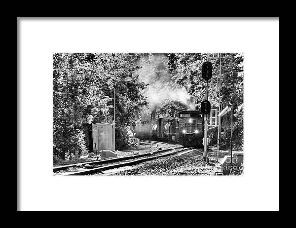 Csx Framed Print featuring the photograph Along the Old Main - No.14 - Our Turn by Steve Ember