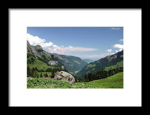 Scenics Framed Print featuring the photograph Alpine Valley by Nmb167