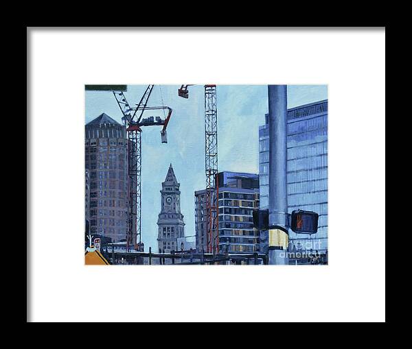 Boston Framed Print featuring the painting Already Gone by Deb Putnam