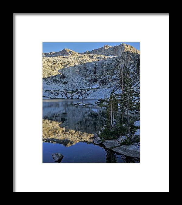 Alta Peak Framed Print featuring the photograph Alta Peak Reflection Sequoia National Park by Brett Harvey