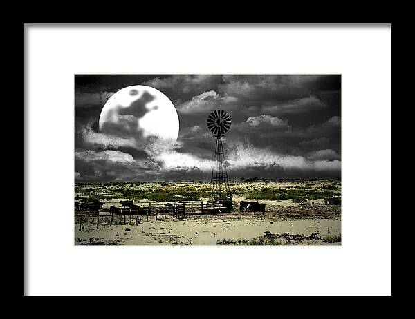 Western Framed Print featuring the photograph Altered State Western Landscape by Andrea Lazar