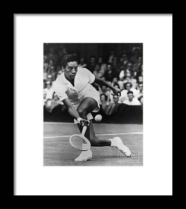 Tennis Framed Print featuring the photograph Althea Gibson At Wimbledon, 1950 by Bettmann