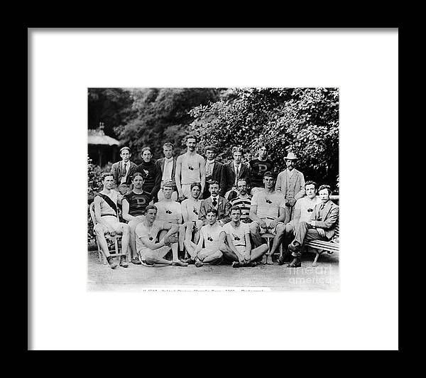 The Olympic Games Framed Print featuring the photograph American Track And Field Athletes by Bettmann