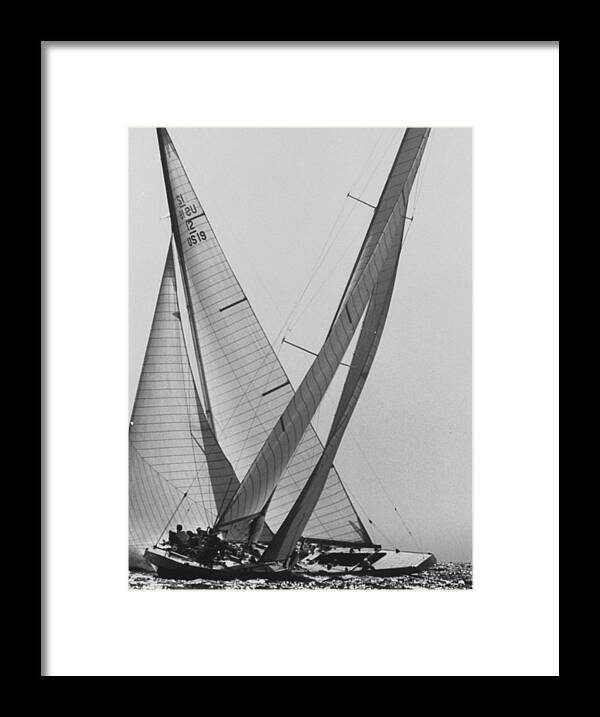 Sailing Framed Print featuring the photograph America's Cup by George Silk